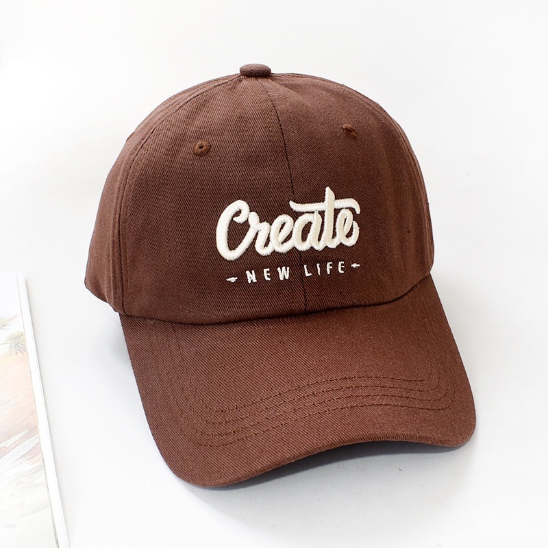 HAZIN Create キャップ 刺繍入りカジュアルコットン帽子 フリーサイズ HAZIN
