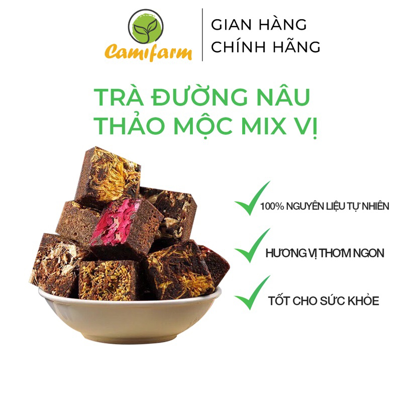 Trà viên đường nâu thảo mộc mix vị ngọt tự nhiên