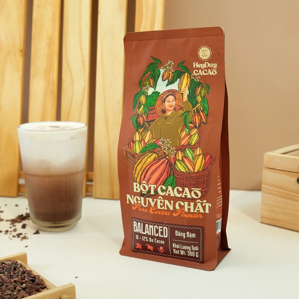 【ヘイデイカカオ】バランスタイプ 100%純粋カカオパウダー 300g（カフェ業務用 新バージョン）