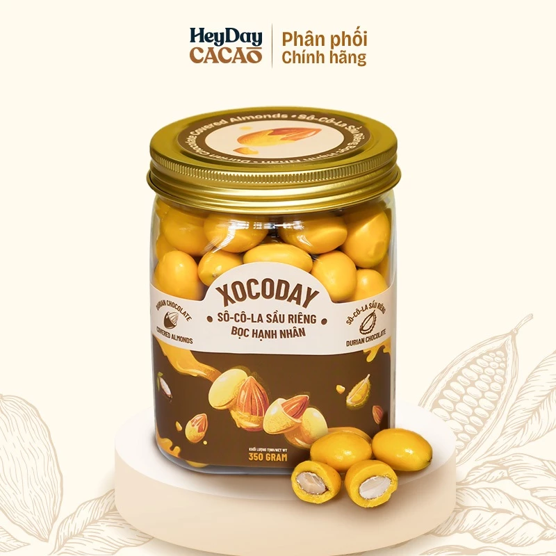 Heyday Xocoday ドリアンアーモンドチョコレート 350g