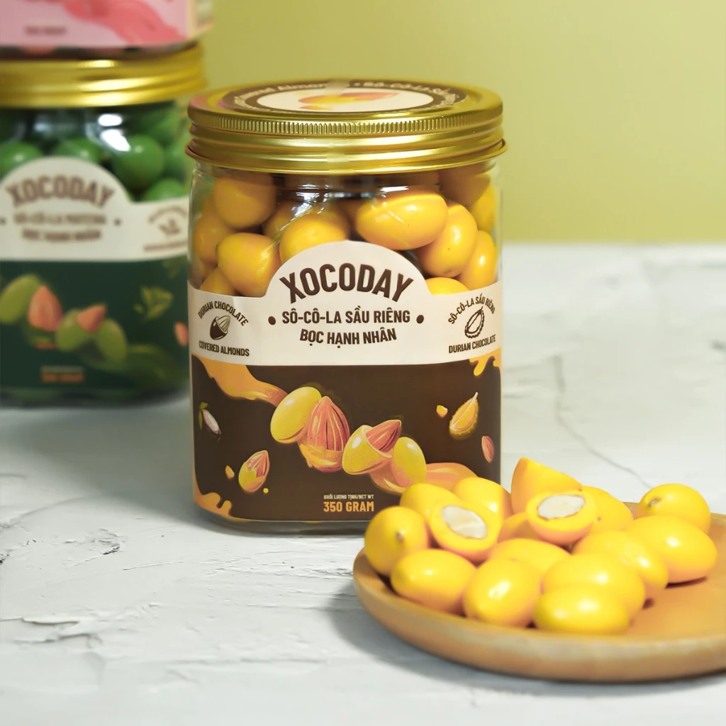 Heyday Xocoday ドリアンアーモンドチョコレート 350g
