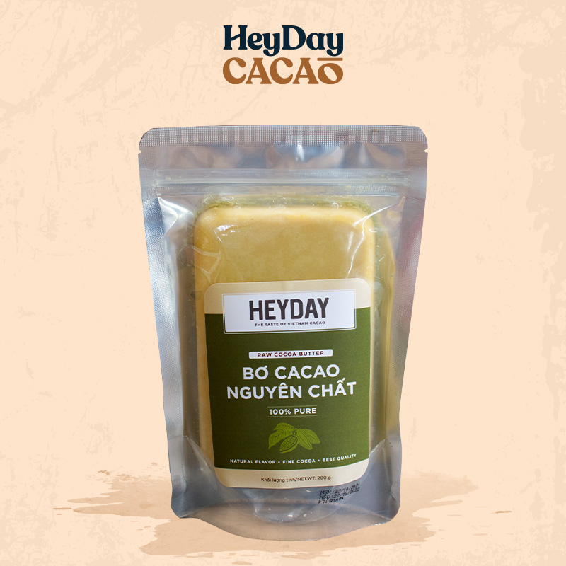 天然の生カカオバター ケーキ、化粧品、チョコレート等に 200g HeyDay CACAO