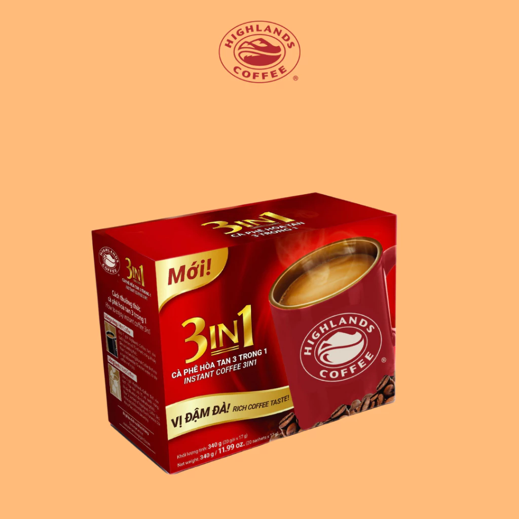 ハイランズコーヒー 3in1 インスタントミルクコーヒー 20袋