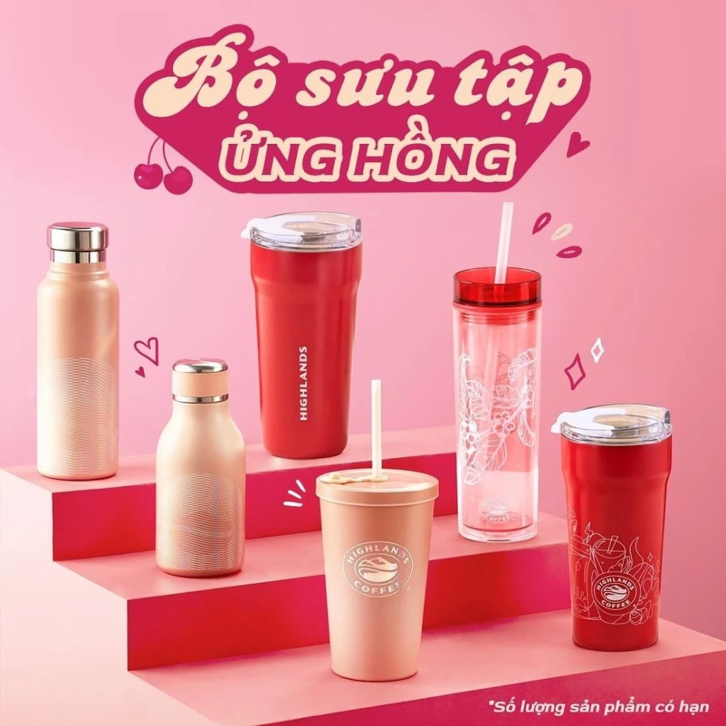 HIGHLANDS COFFEE ピンク水筒 HIGHLANDS COFFEE ピンク水筒