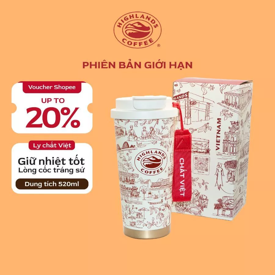 ハイランズコーヒー ベトナムデザイン 保温保冷タンブラー 520ml