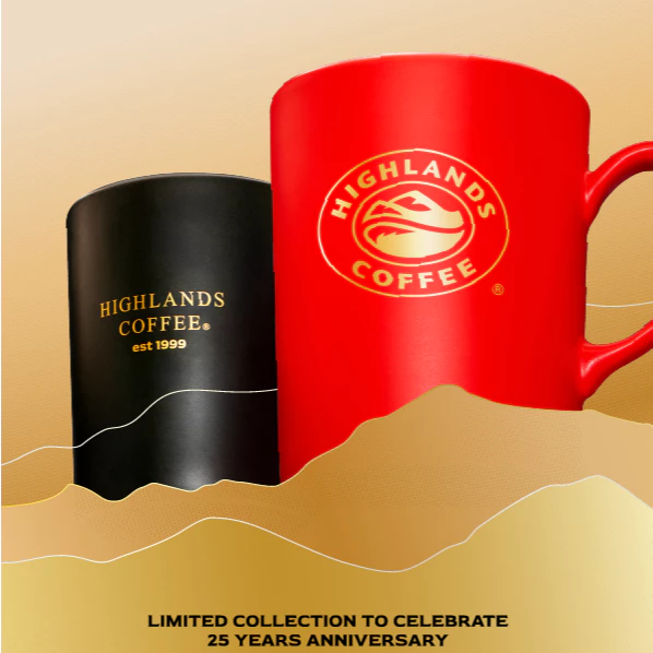 HIGHLANDS GOLDEN MEMORIES セラミックマグカップ 300ML - レッド