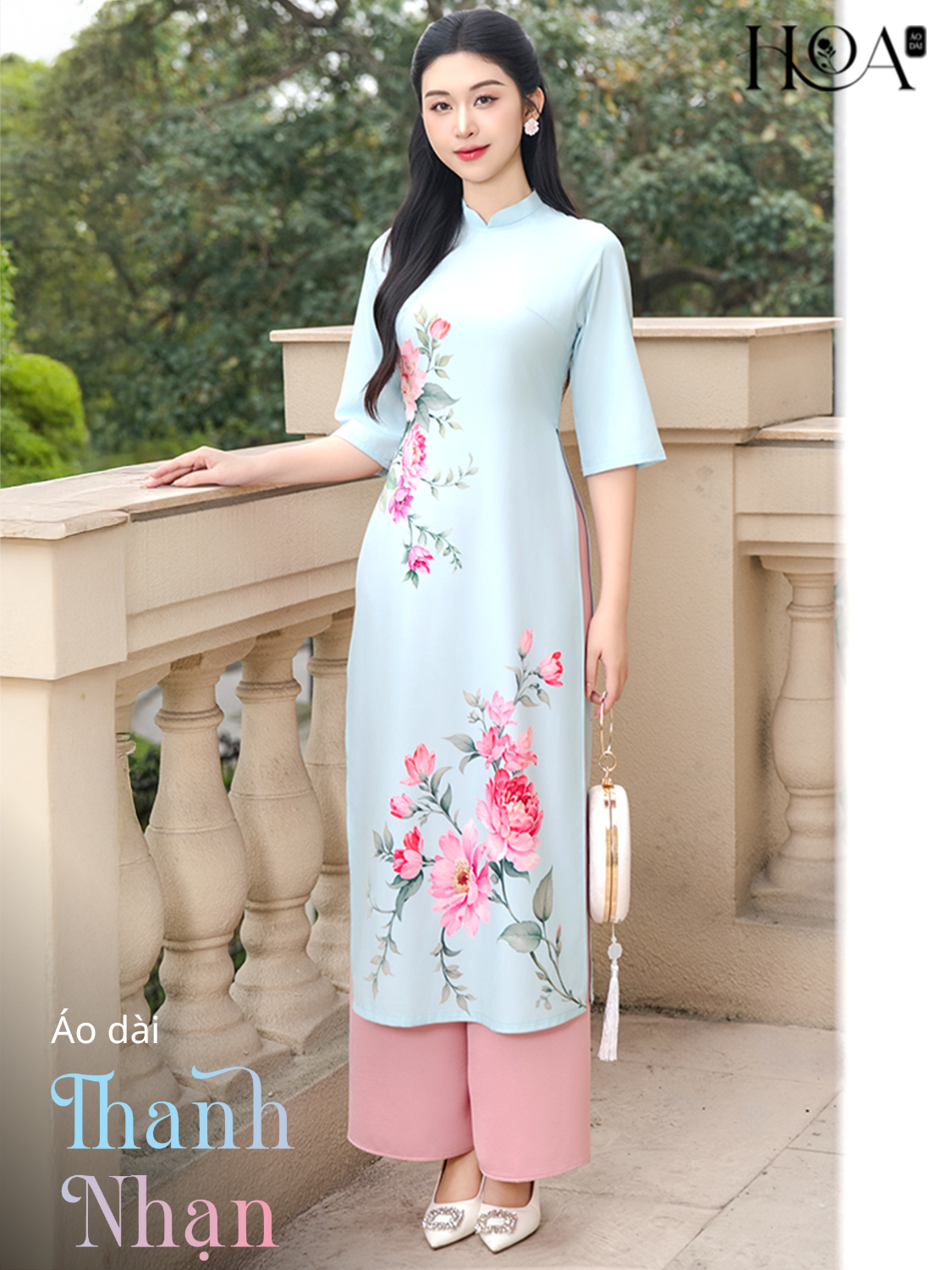HOA Thanh Nhan 女性用のモダンなアオザイ セット