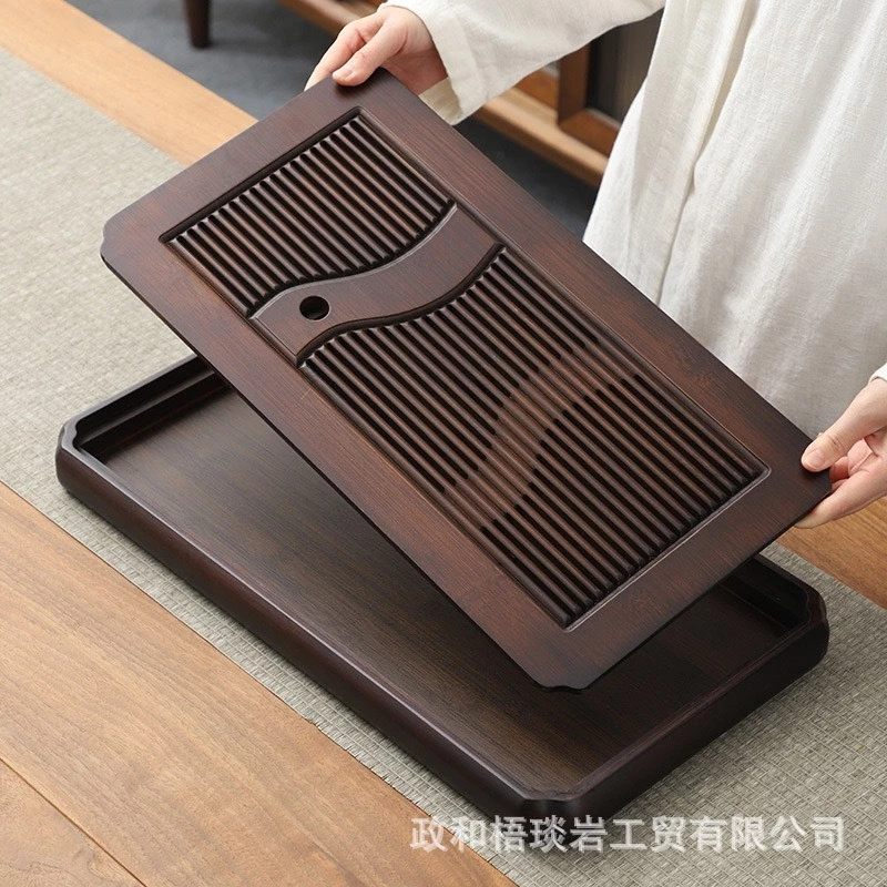 ホアンダンティー 高級多サイズ 木製茶器トレイテーブル 茶道用具 茶盆