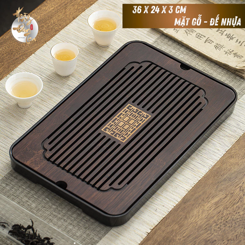 【HOÀNG ĐAN TEA】高級木製茶盤 茶道具セット - 多サイズ対応 茶道用ティーテーブル