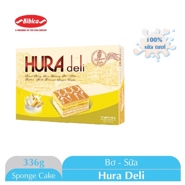 スポンジケーキ Hura deli バターミルク風味 12個入り(336g箱