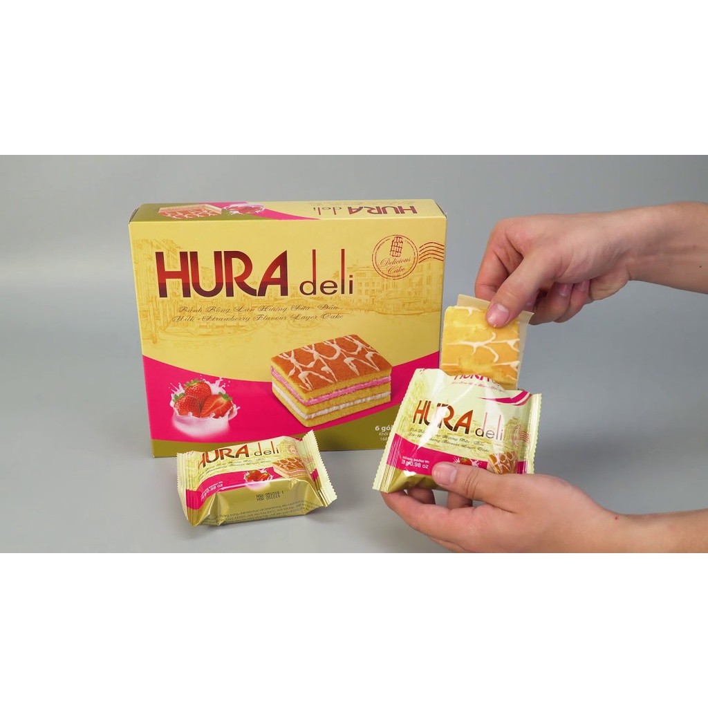 フラデリ いちごミルク風味のスポンジケーキ 箱168g