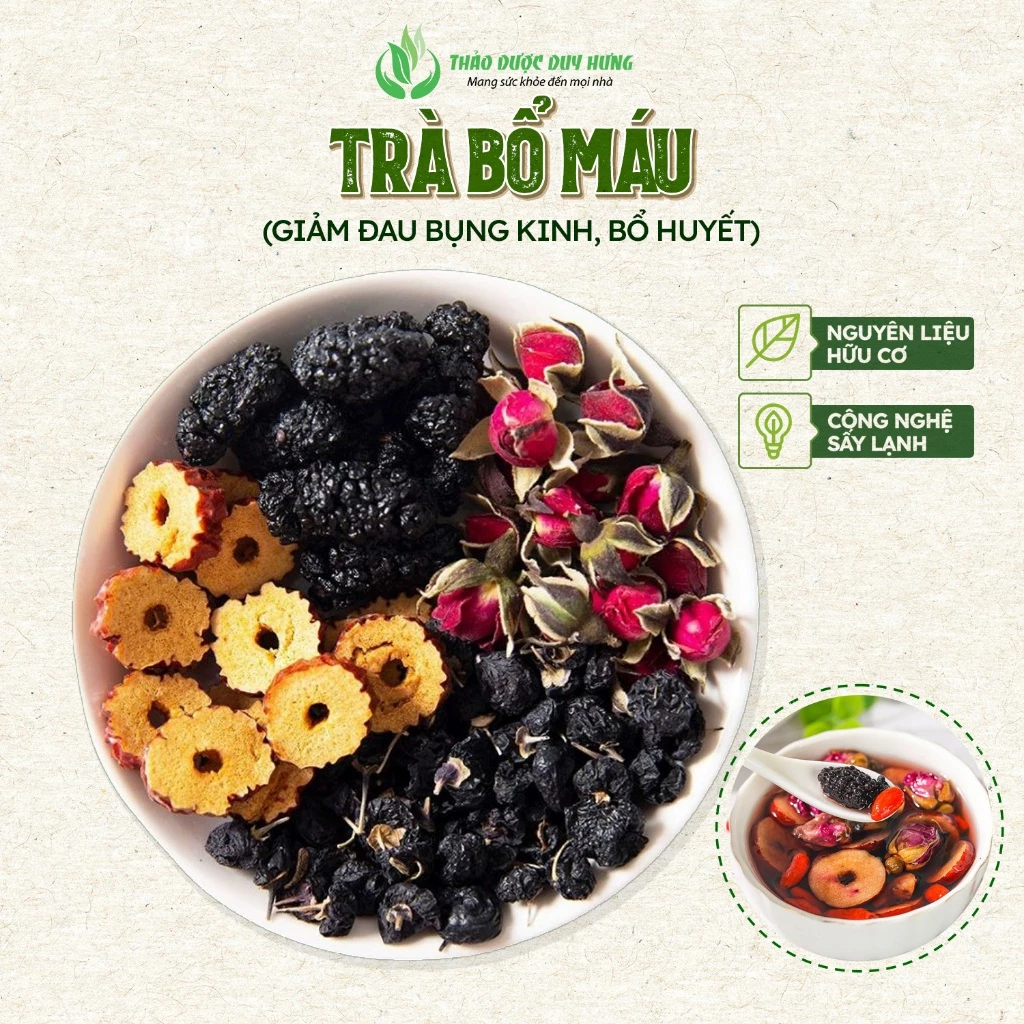 血行促進・補血ハーブティー 4種ブレンド (30包) - 貧血・めまい・立ちくらみに、フエンハショップ