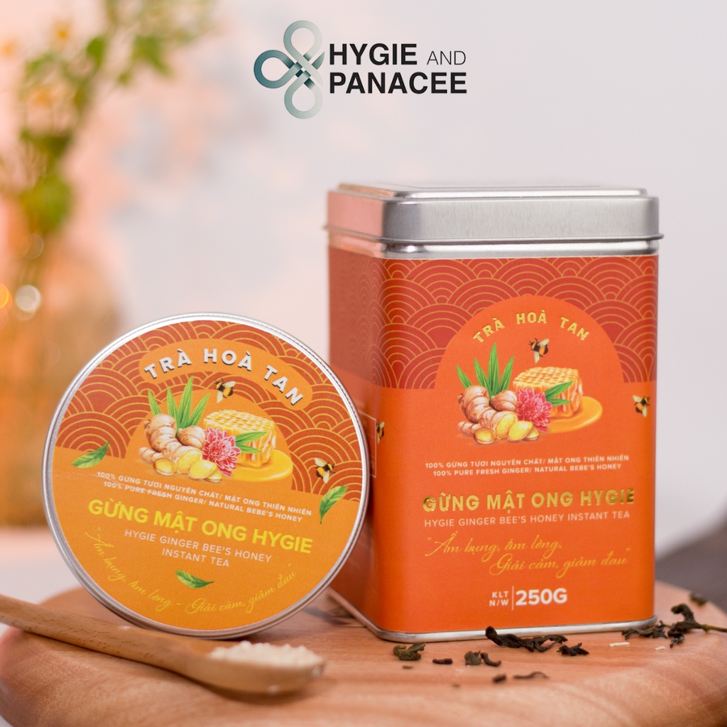 ハーブティー インスタント ミックス ジンジャー等 風邪予防 50g Hygie&Panacee