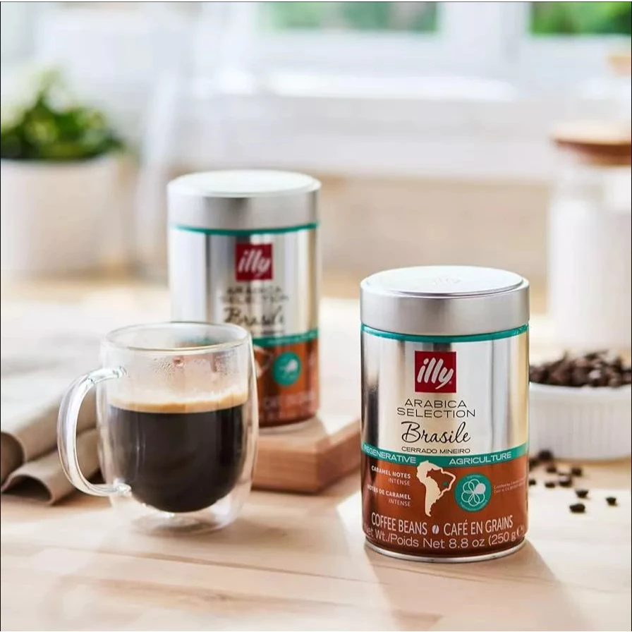 イリー アラビカセレクション ブラジル ホールビーン 焙煎コーヒー豆 250g イタリア直輸入