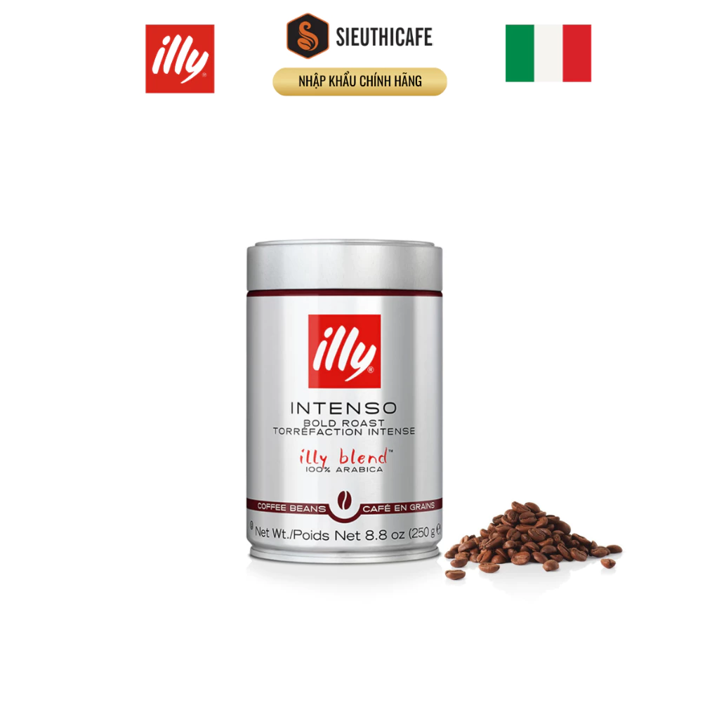 イリー インテンソ ボールド ロースト ホールビーンコーヒー豆 250g 【イタリア直輸入】