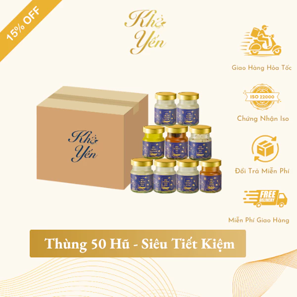 Khả Yến 飲用つばめの巣ドリンク 50瓶入り - 超お得パック - 健康と美容に