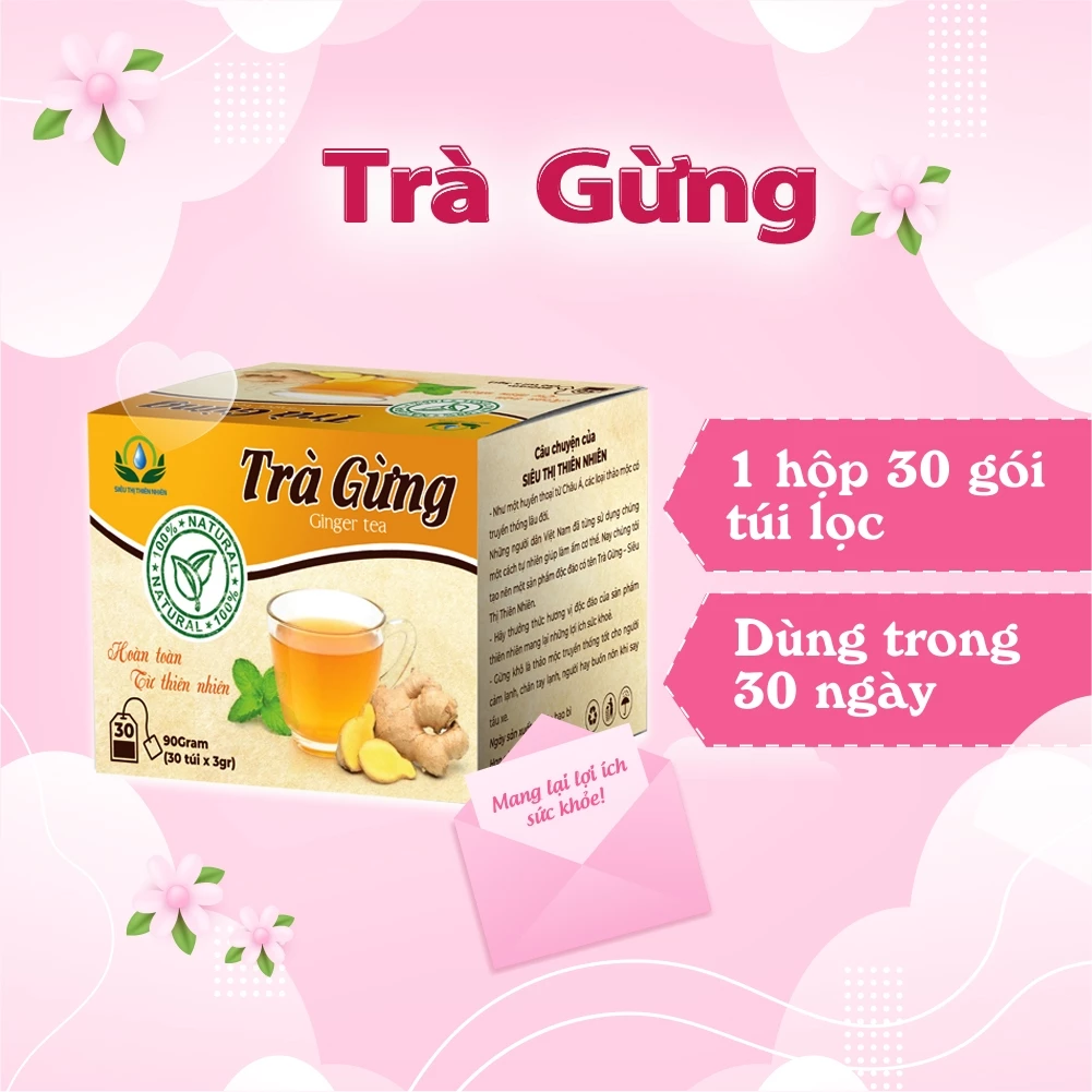 Siêu Thị Thiên Nhiên 特製！生姜茶 4g×30袋 - 温活サポートハーブティー