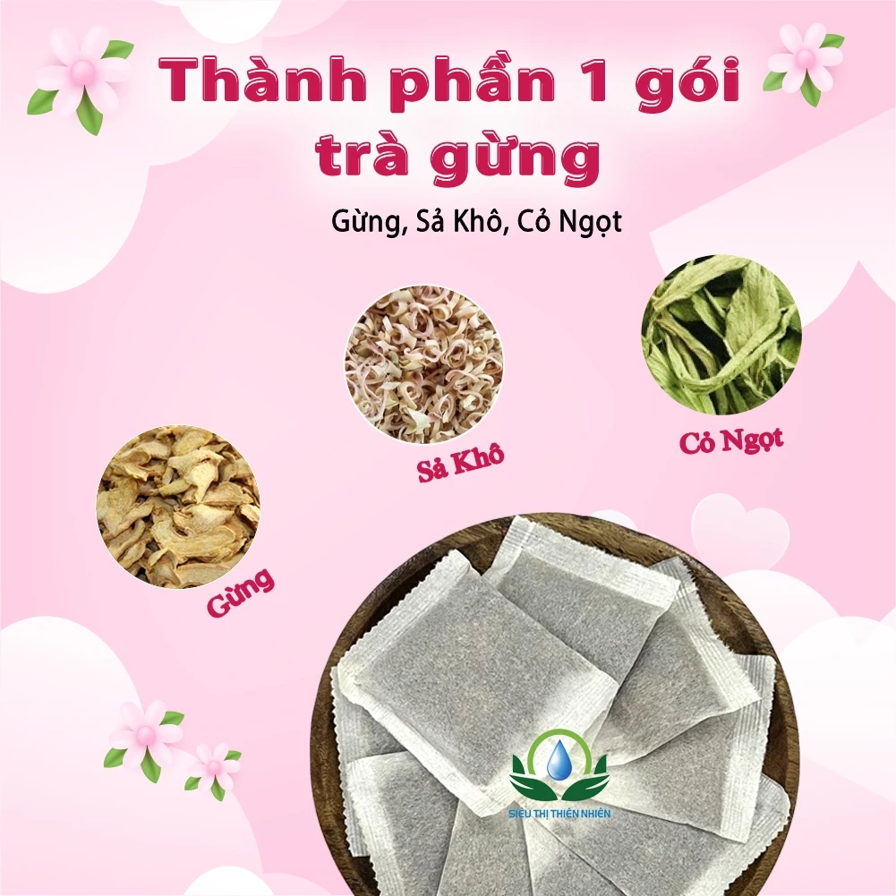 Siêu Thị Thiên Nhiên 特製！生姜茶 4g×30袋 - 温活サポートハーブティー