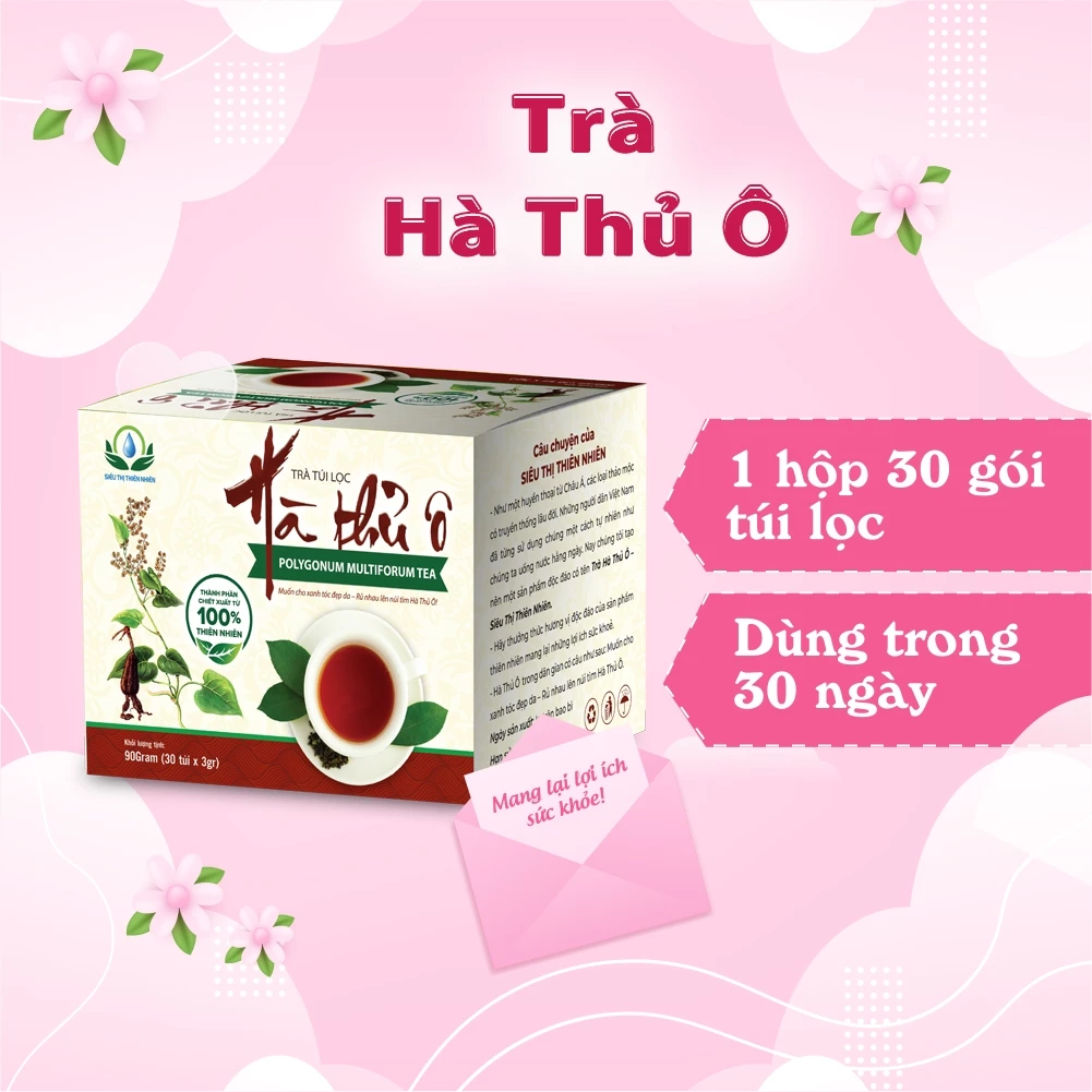 Siêu Thị Thiên Nhiên 和首烏 (ハトゥオ) ブレンド茶 30包 (3g×30袋) - 美髪・滋養強壮に