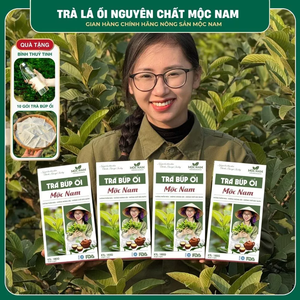 『Mộc Nam』減量サポート！グアバ葉＆5種のハーブ入り純粋茶ティーバッグ60包