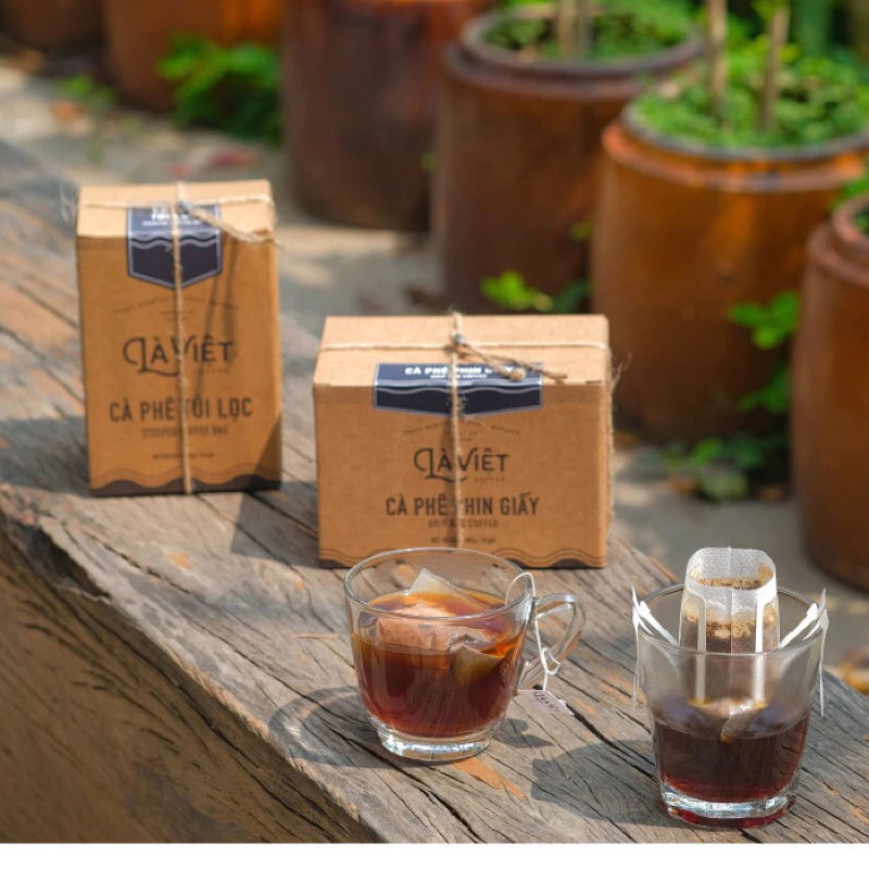 LÀ VIỆT 100%アラビカ ドリップバッグコーヒー 10袋入り