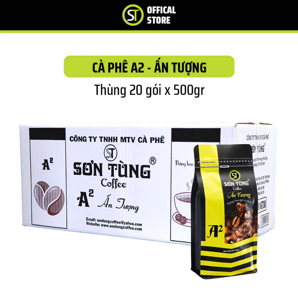 Sơn Tùng (ソン・トゥン) コーヒー 伝統の味 STブレンド フィルター用挽き豆 10kg 業務用 (500g×20パック)