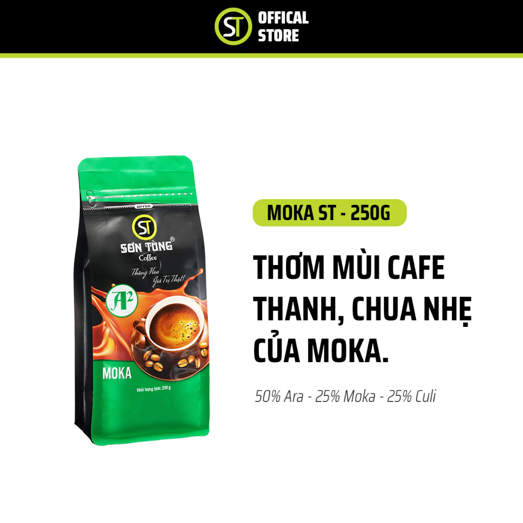 SƠN TÙNG COFFEE 伝統の味「Moka ST」フィルター用挽きコーヒー豆 10kg (250g×40袋) - 大容量業務用