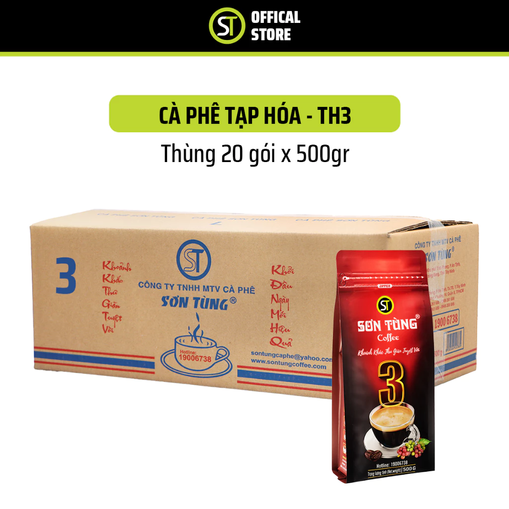 ベトナム ソンツンコーヒー TH3 10kg 大容量業務用 - 500g×20袋 フィンコーヒー挽き豆