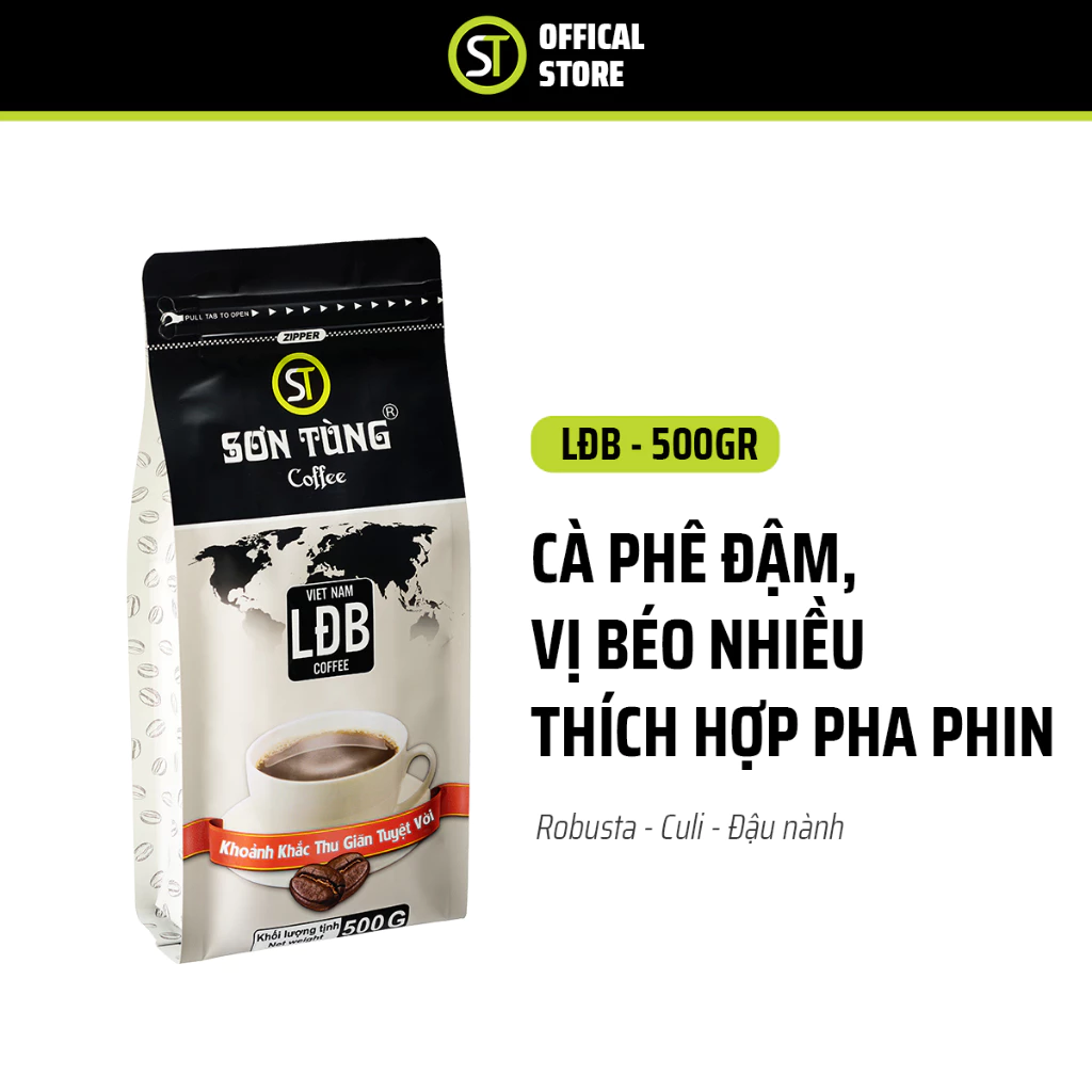 Sơn Tùngコーヒー 伝統スペシャルブレンド LDB 10kg 業務用 (500g×20袋) ベトナム式挽き豆コーヒー