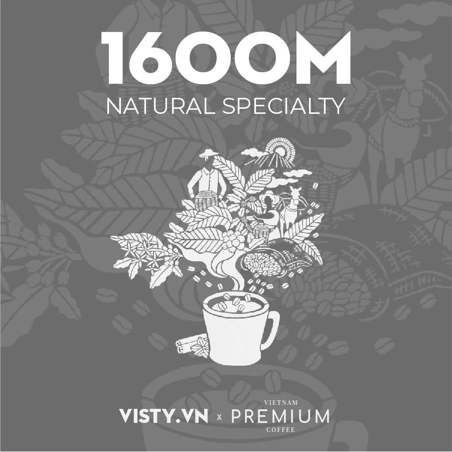 カウダット産アラビカ・ナチュラル深煎り挽き豆 (フィン用) 500g