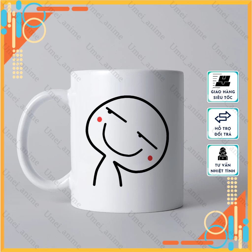 トロックチャン白柄 名入れセラミックマグカップ - かわいい贈り物&日常使い