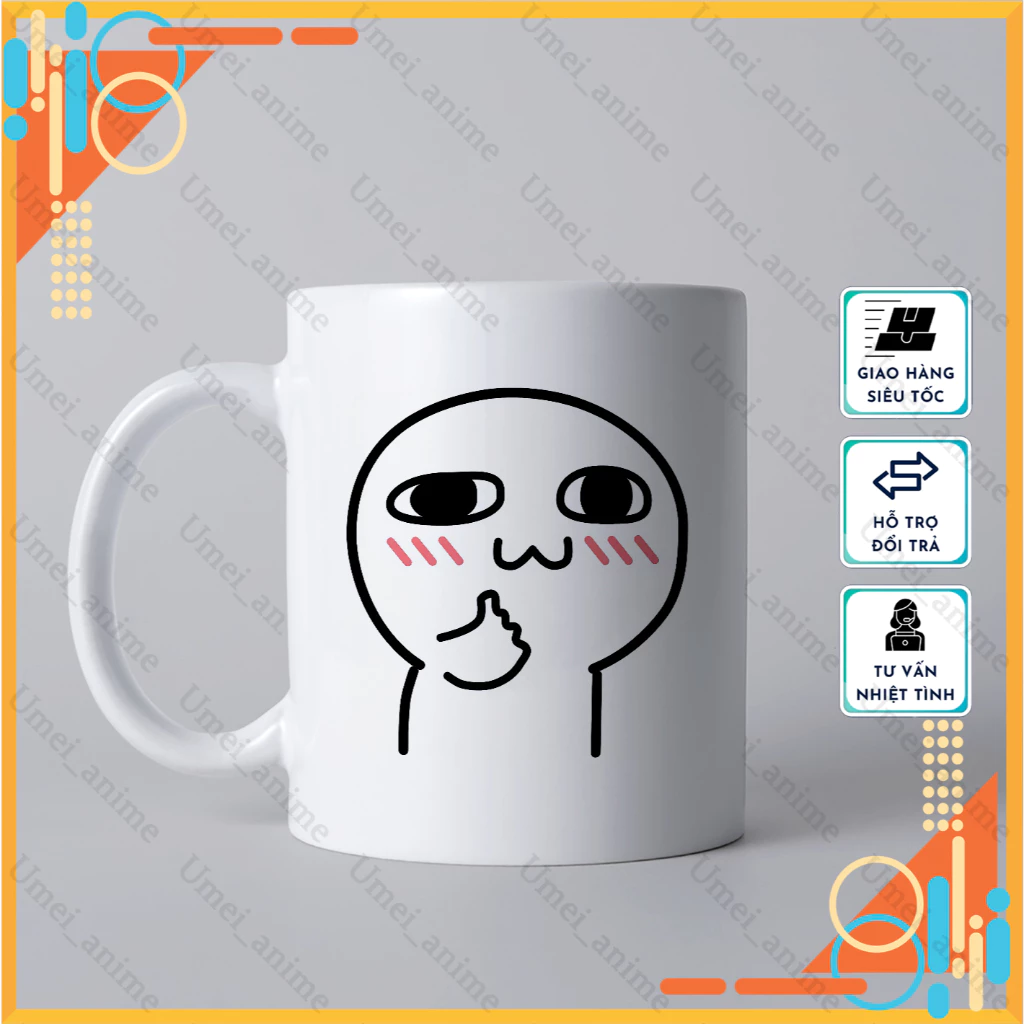 『Trọc Trắng(チョックチャン)』デザイン<br>可愛い名入れセラミックマグカップ<br>ギフト・日常使いに最適