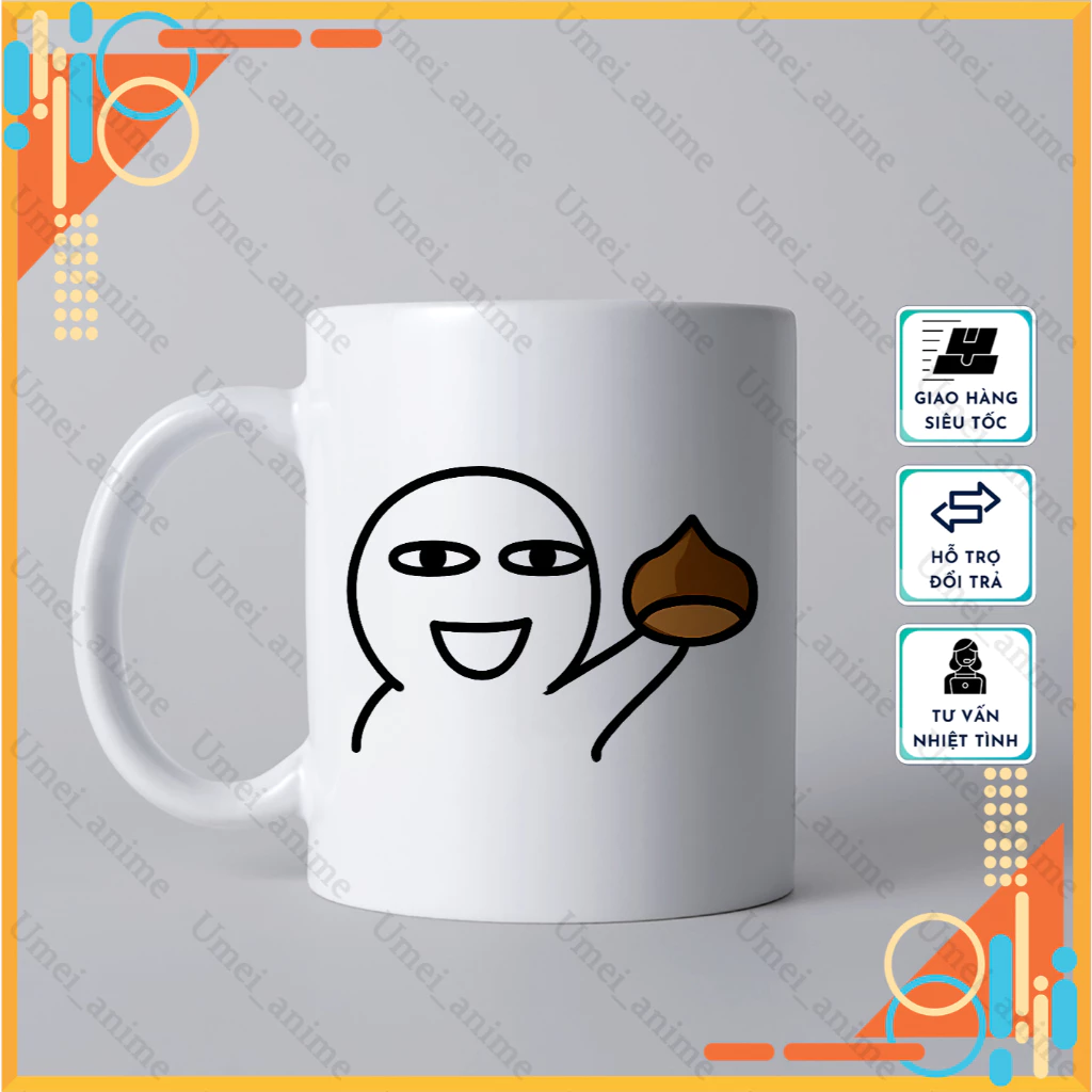 かわいいトロックチャン柄セラミックマグカップ - 毎日使いにもギフトにも最適、名入れ可