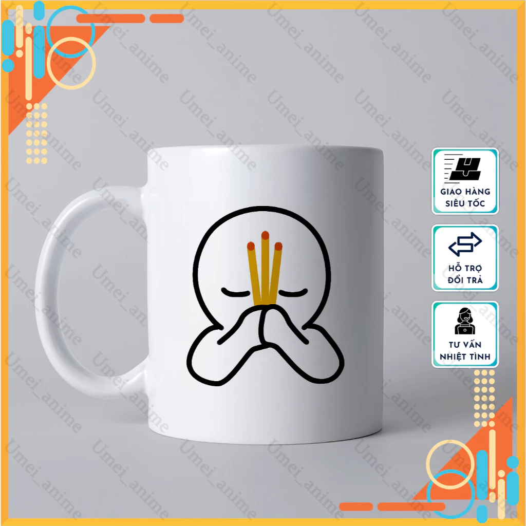 『Trọc Trắng(チョック・チャン)』デザイン!名入れ・写真プリント可能 白磁マグカップ – 誕生日・記念日プレゼント、日常使いに