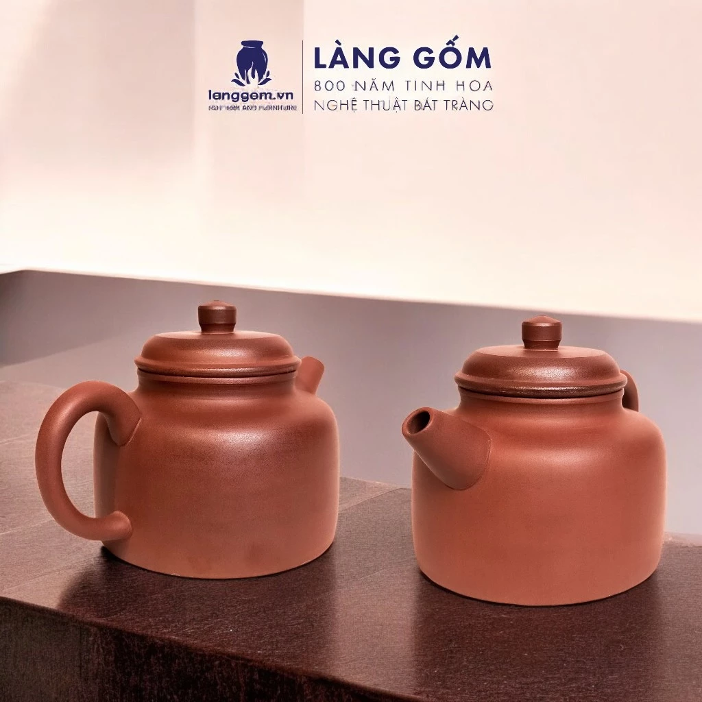 LÀNG GỐM バッチャン焼き 高級紫砂急須 茶道用 (接続土デザイン)