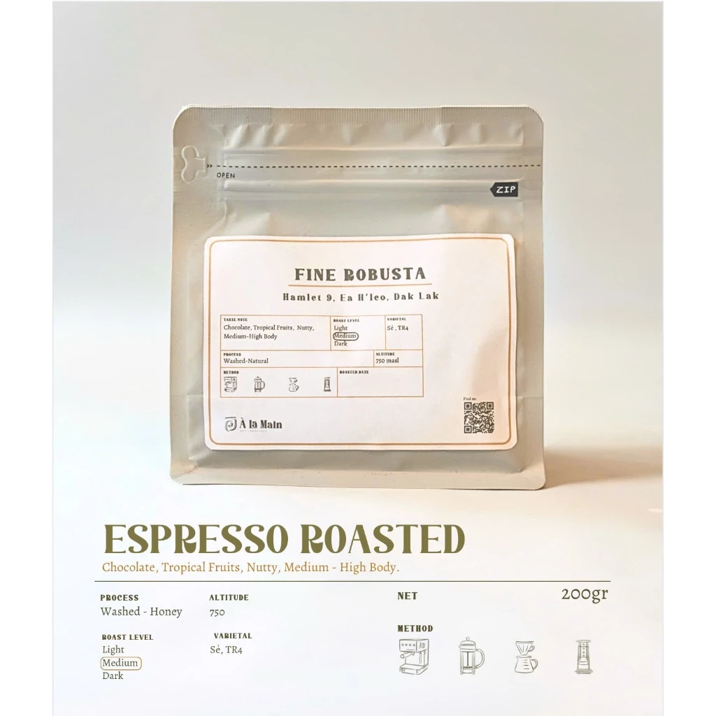 ダクラク産イーア・フレオ産ファインロブスタ・ハニーブレンド コールドブリュー用粗挽きコーヒー粉 200g - アラメインズチョイス