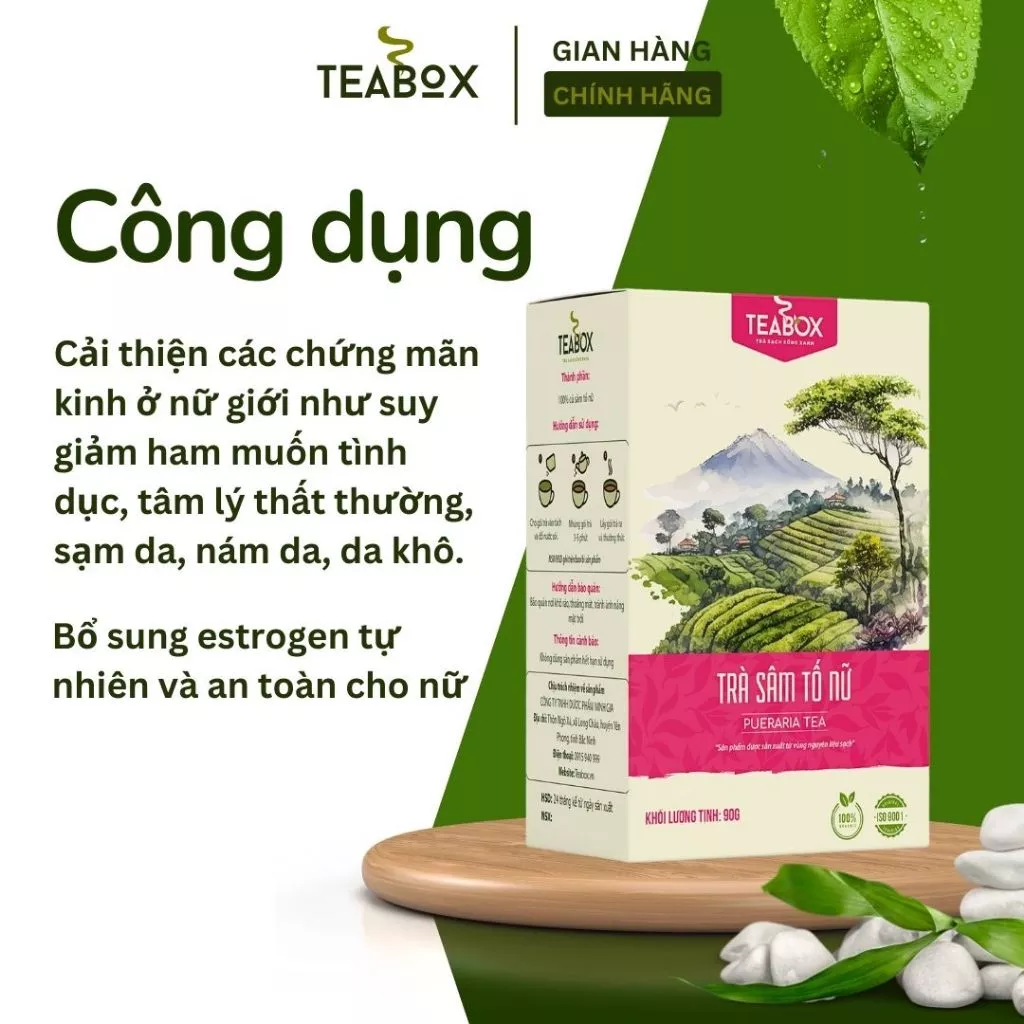 女性の健康と美容に！プエラリアミリフィカ配合 Sâm Tố Nữ茶 30袋入 (Teabox)