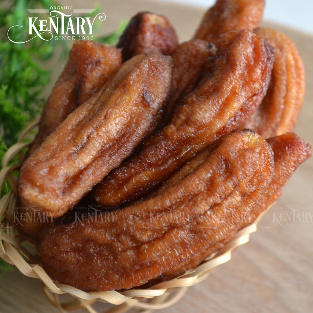 Kentary 無加糖ソフトドライバナナ (チュオイティウ) 100g - 濃厚な自然の甘みで健康維持・美容サポート