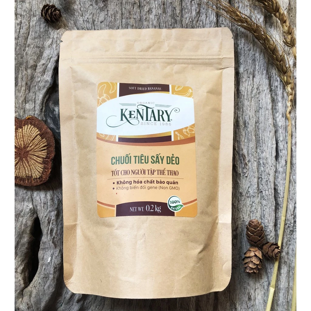 ケンタリー 無糖ソフトドライバナナ（チュオイティウ種）800g - ヘルシースナック