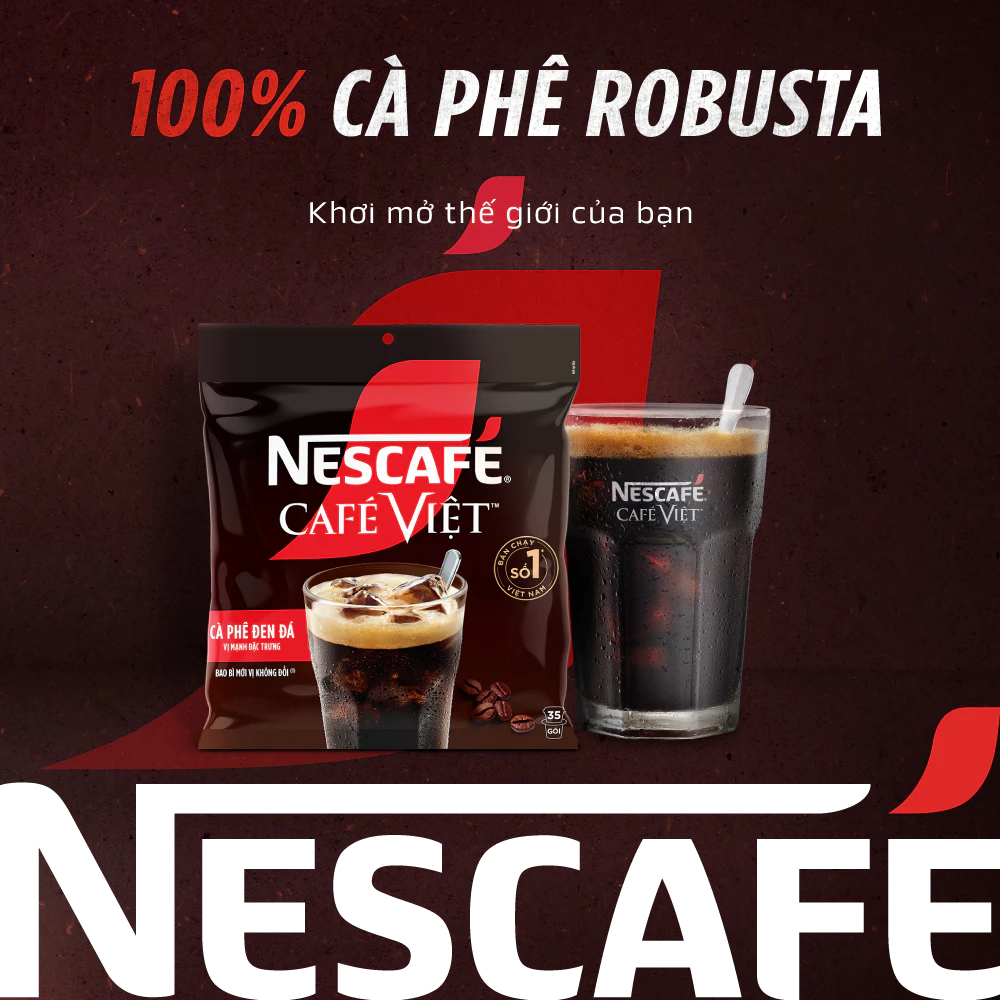 NESCAFÉ カフェベトナム オリジナルブレンド インスタントブラックコーヒー 46袋 濃厚アロマ