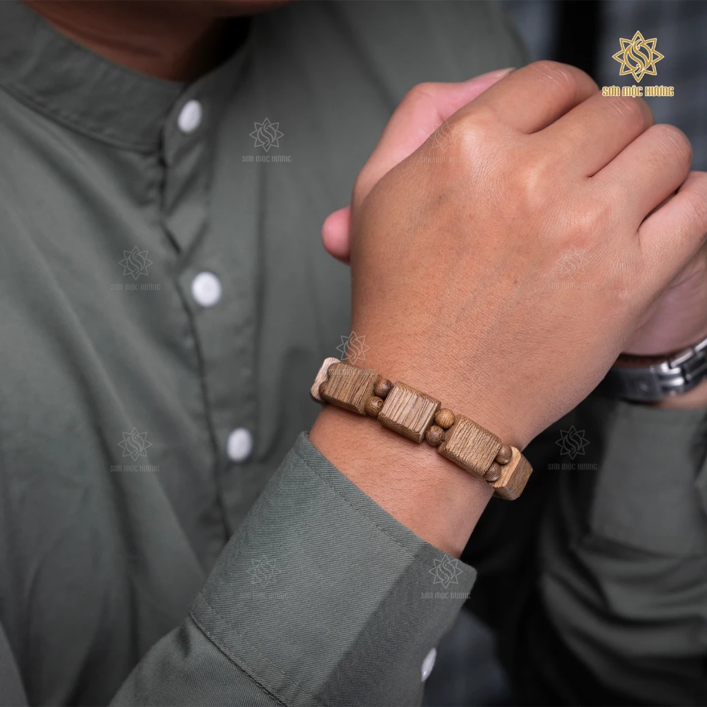 Sơn Mộc Hương 極上天然 沈香ブレスレット（速見香木）ユニセックス - 永遠に続く甘く清らかな香り