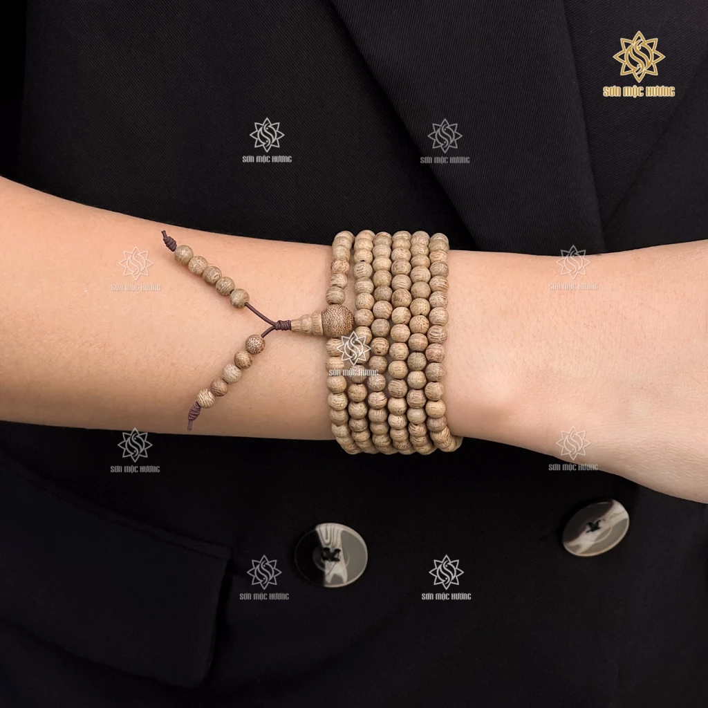 ソンモックフーン 高級トックキエン沈香ブレスレット 4mm 108珠・216珠 男女兼用 - 幸運と平安のお守り
