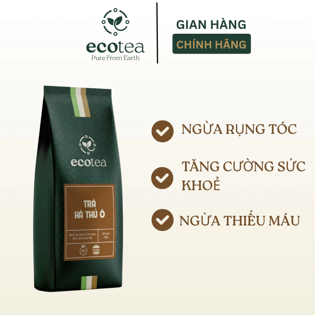 エコーティー何首烏 (かしゅうお) 茶：抜け毛予防・美髪・健康増進・貧血対策に | 30包 x 3g