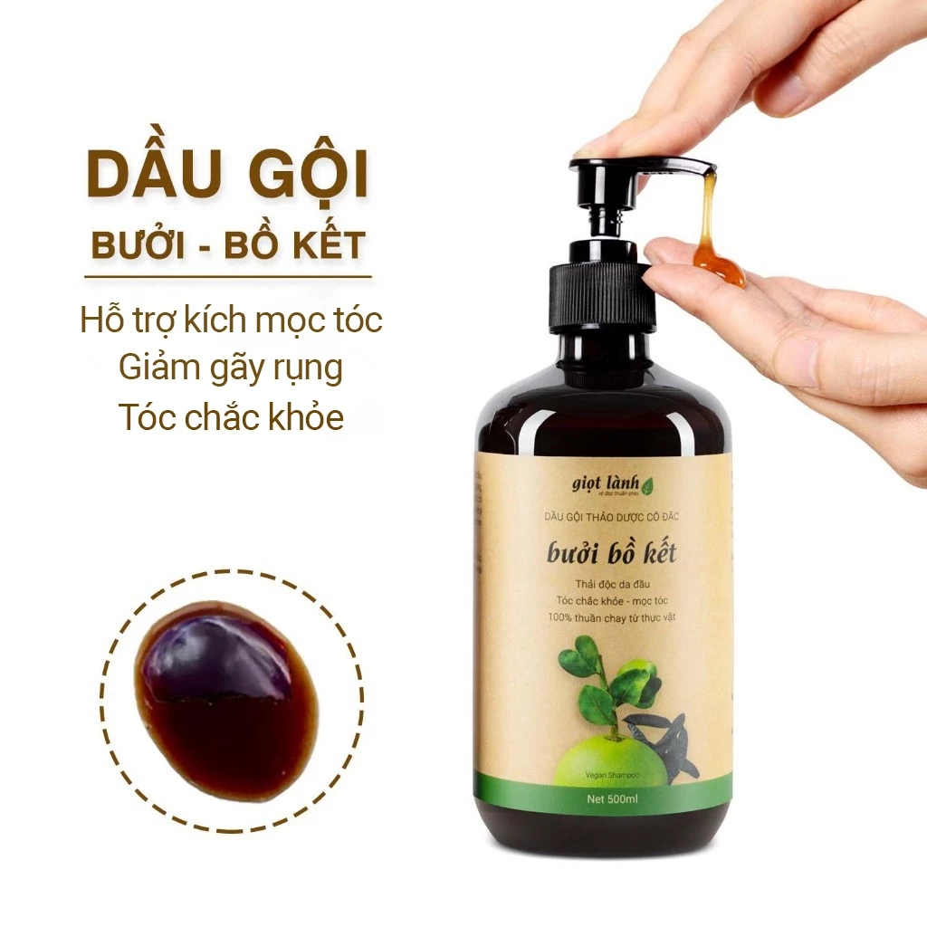 Giọt Lành ヴィーガン ポメロ＆ボウケット ハーブシャンプー 500ml