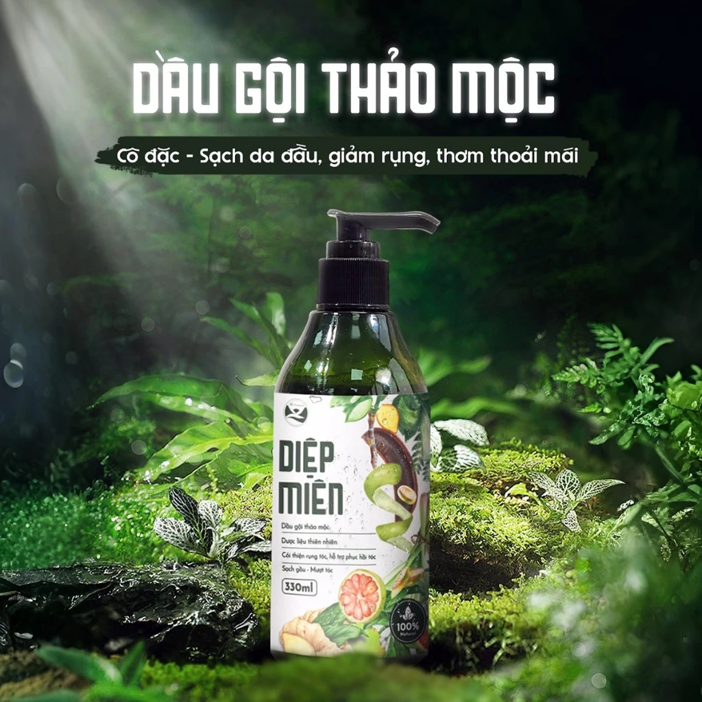 【濃縮ハーブシャンプー】ボケット＆ハースーオー配合 330ml – 抜け毛・白髪ケア、頭皮すっきり、癒しの天然アロマ