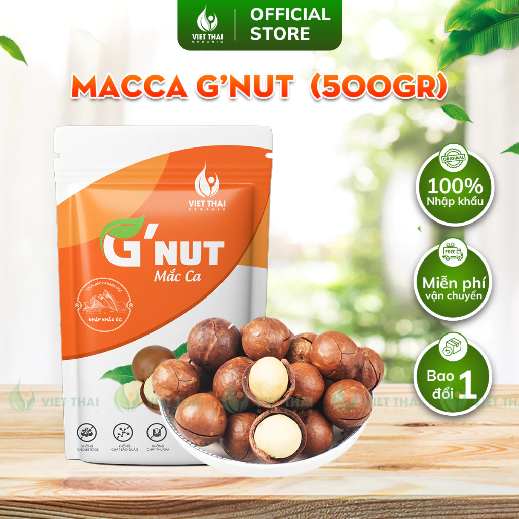 G'Nut ベトタイオーガニック オーストラリア産マカダミアナッツ 500g | 濃厚ヘルシー&EATCLEAN