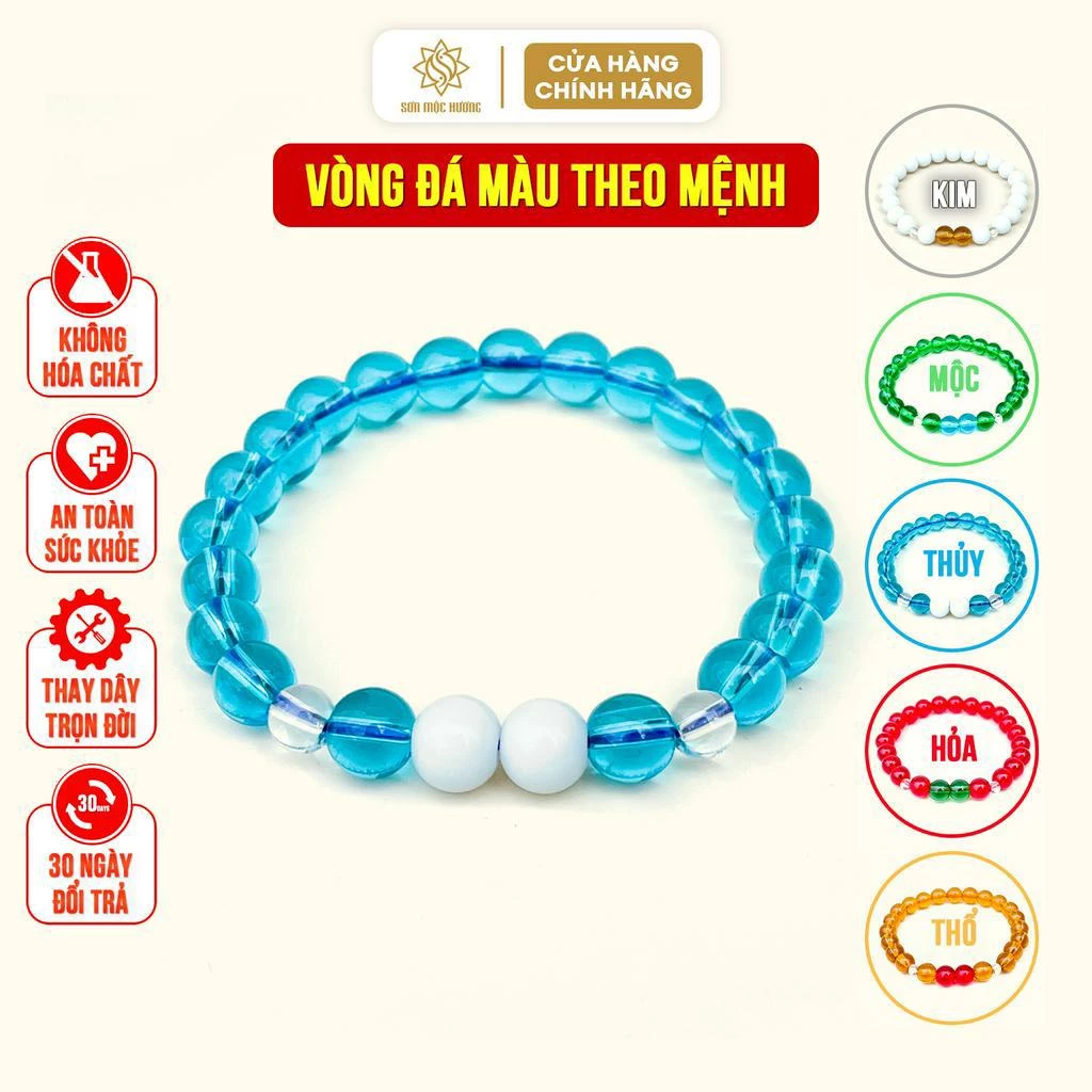 山木香（ソンモックフオン）五行（金木水火土）風水 天然石ブレスレット 男女兼用 幸運・財運アップ