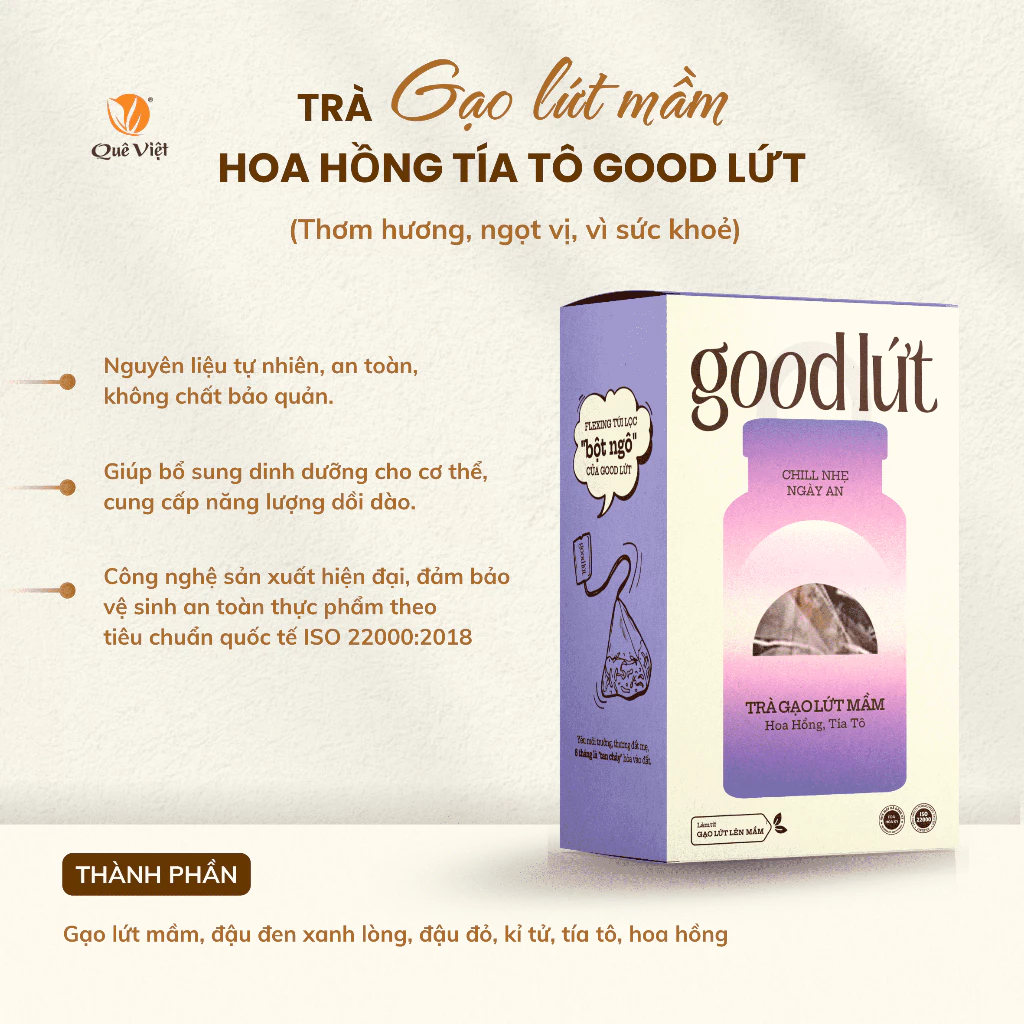 グッドルット ローズしそ茶 – デトックス、美肌、免疫力アップ 自然素材100% 450g