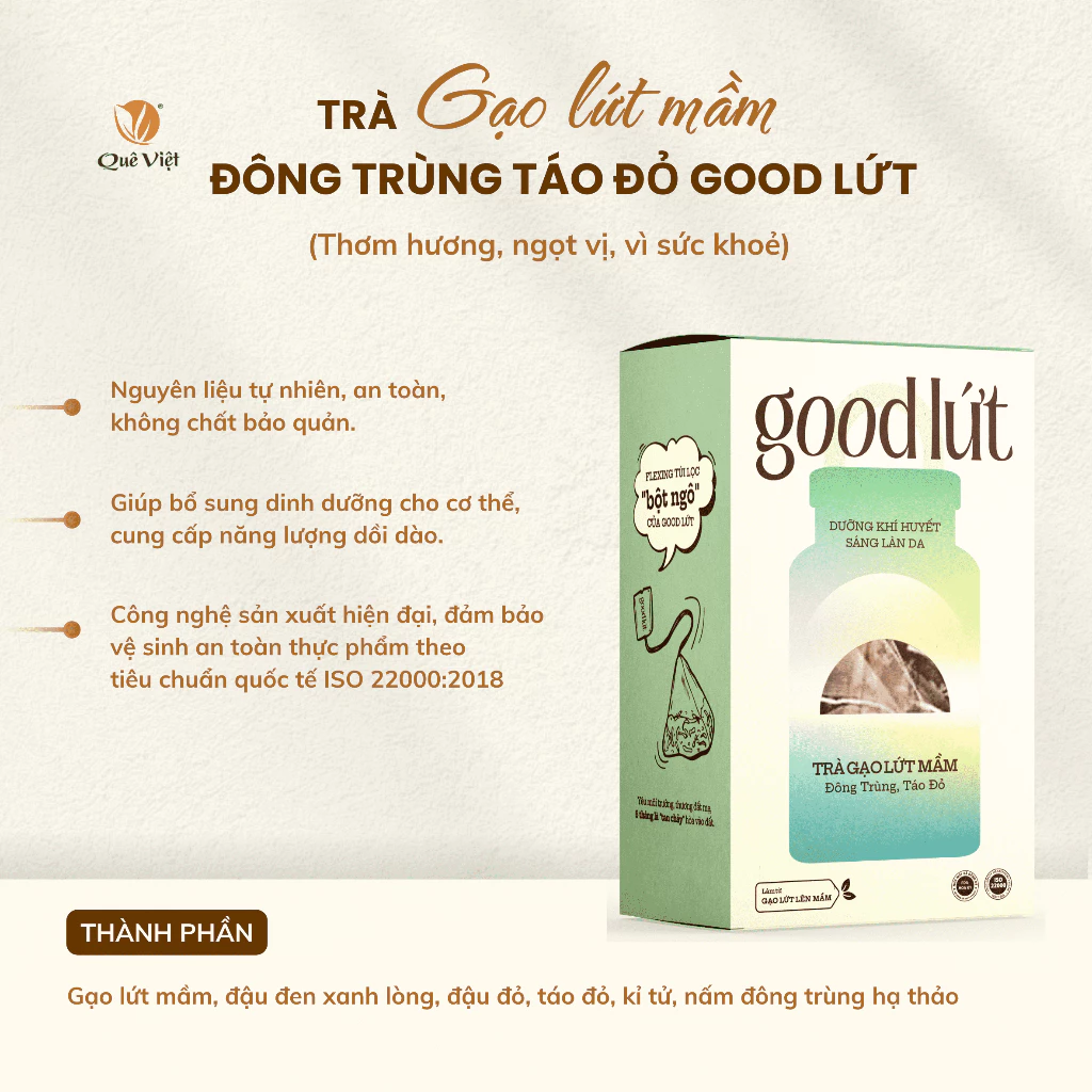 Good Lứt 冬虫夏草と紅棗茶 - 体内浄化、美肌、免疫力アップ、自然派ブレンド 450g