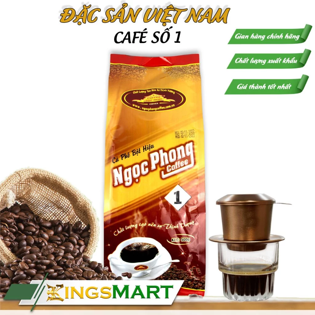 Champa Coffee 玉峰（Ngọc Phong） SỐ 1 高級ブレンドコーヒー粉 - 西原特産 500g